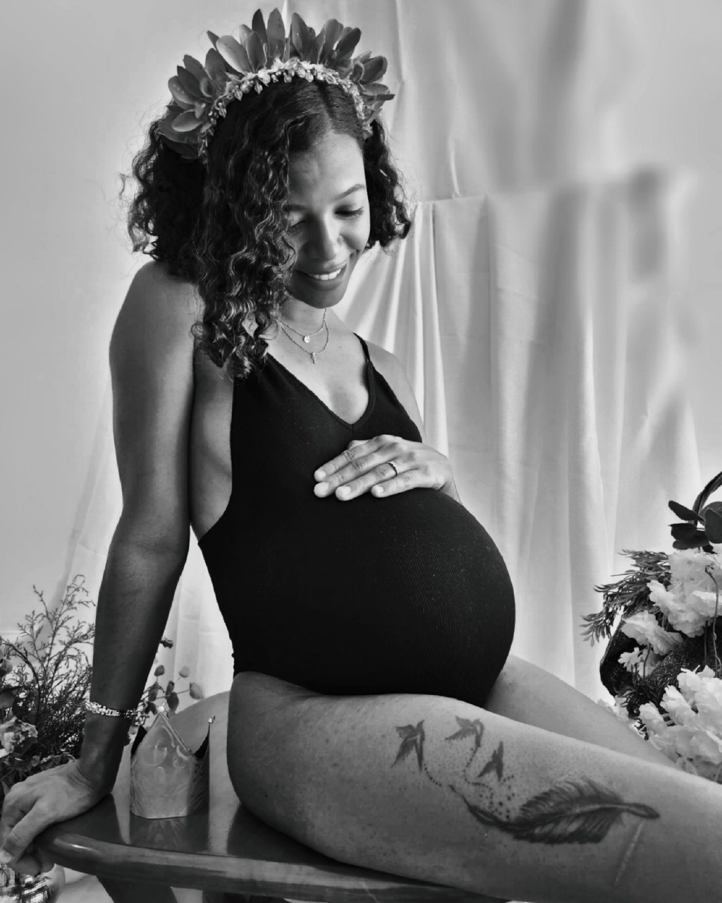 Fotografías de embarazada en casa